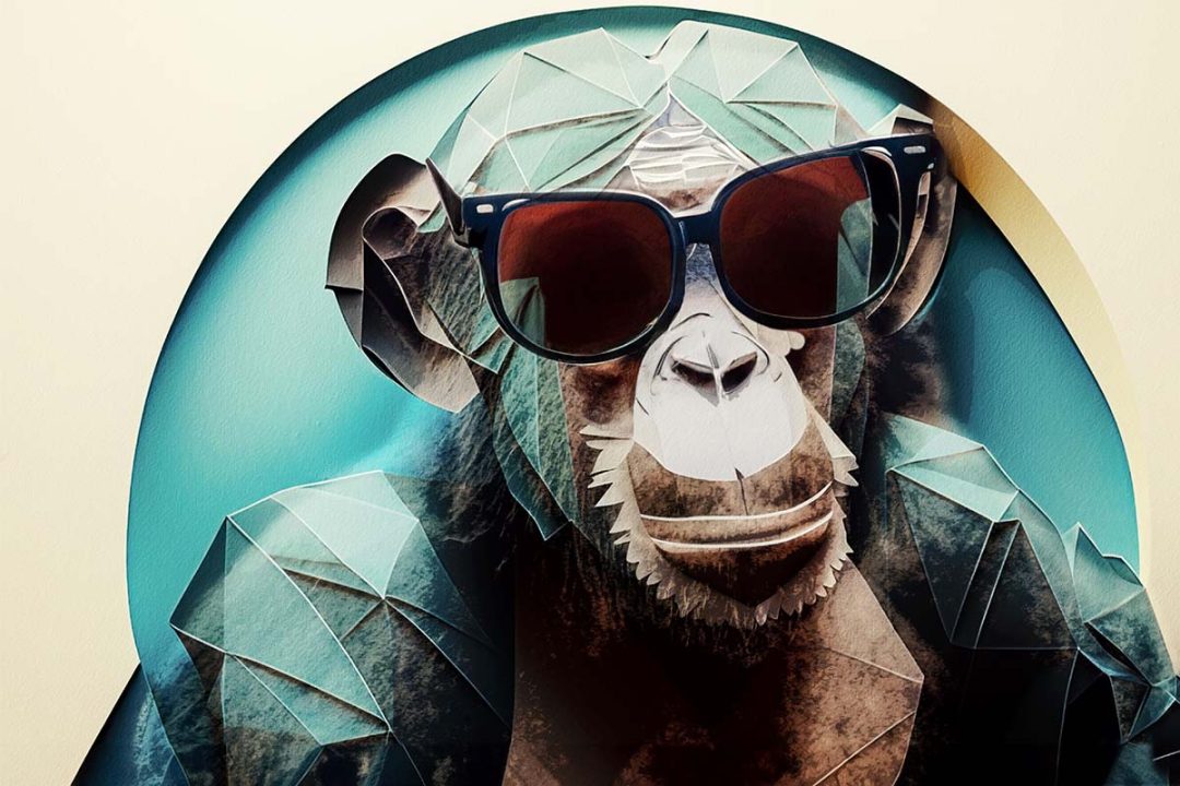 De Chimpansee astronaut op avontuur in het onbekende heelal